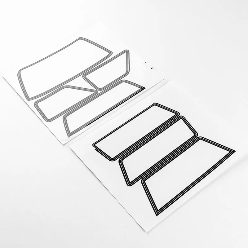 1:10 CHEVROLET K5 BLAZER TRANSPARENT WINDOW DECAL SHEET