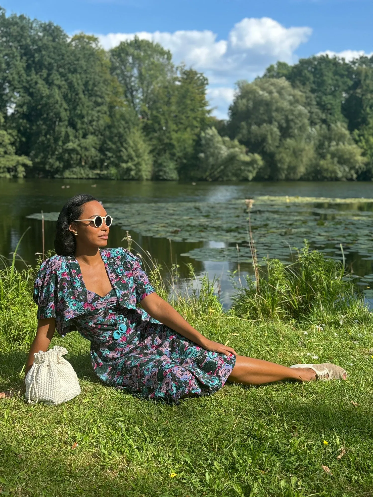 30s Alice Bias Cut Midi Dress and Bolero - Bloomsbury