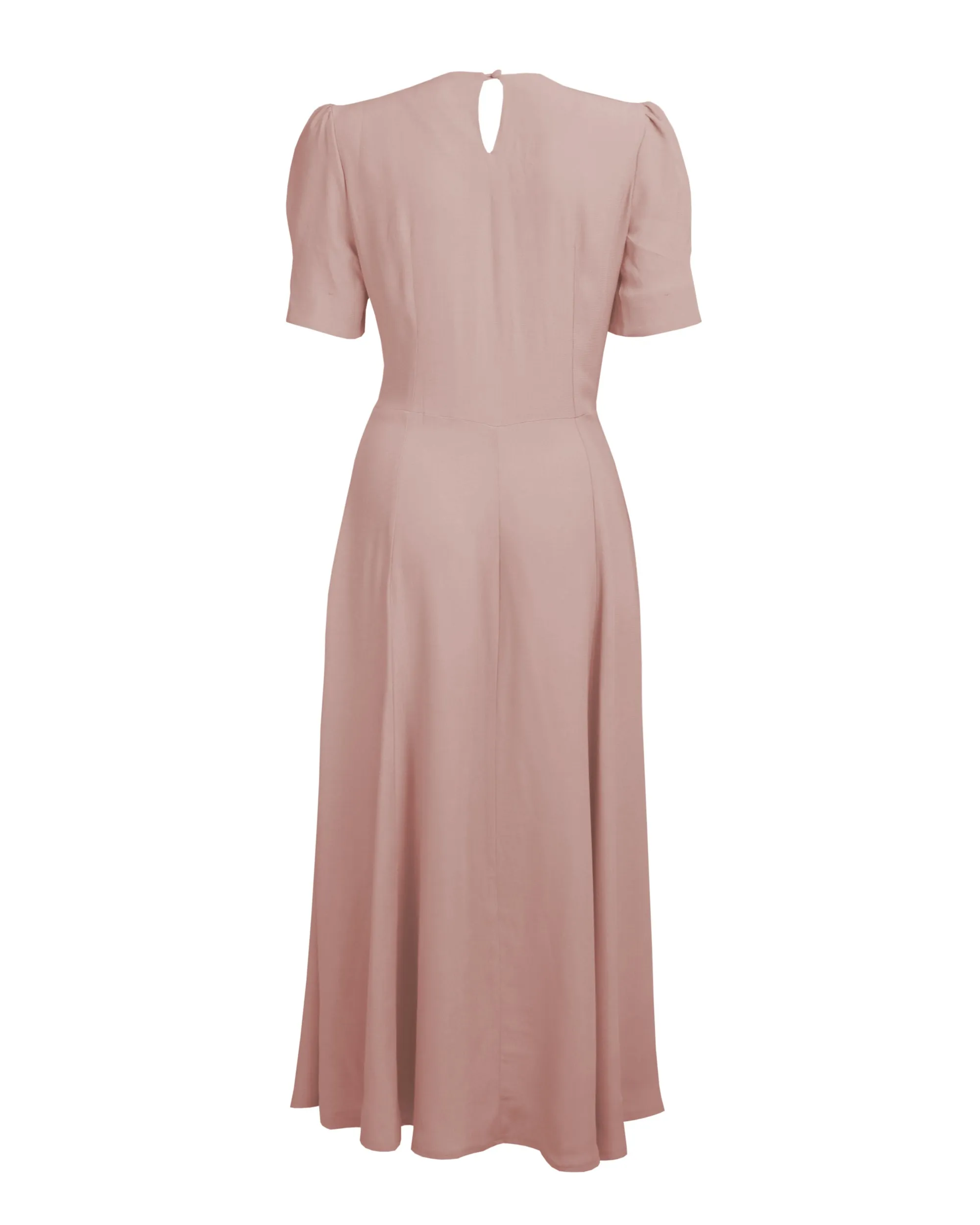 40s 'Girl Friday' Midi Dress - Blush