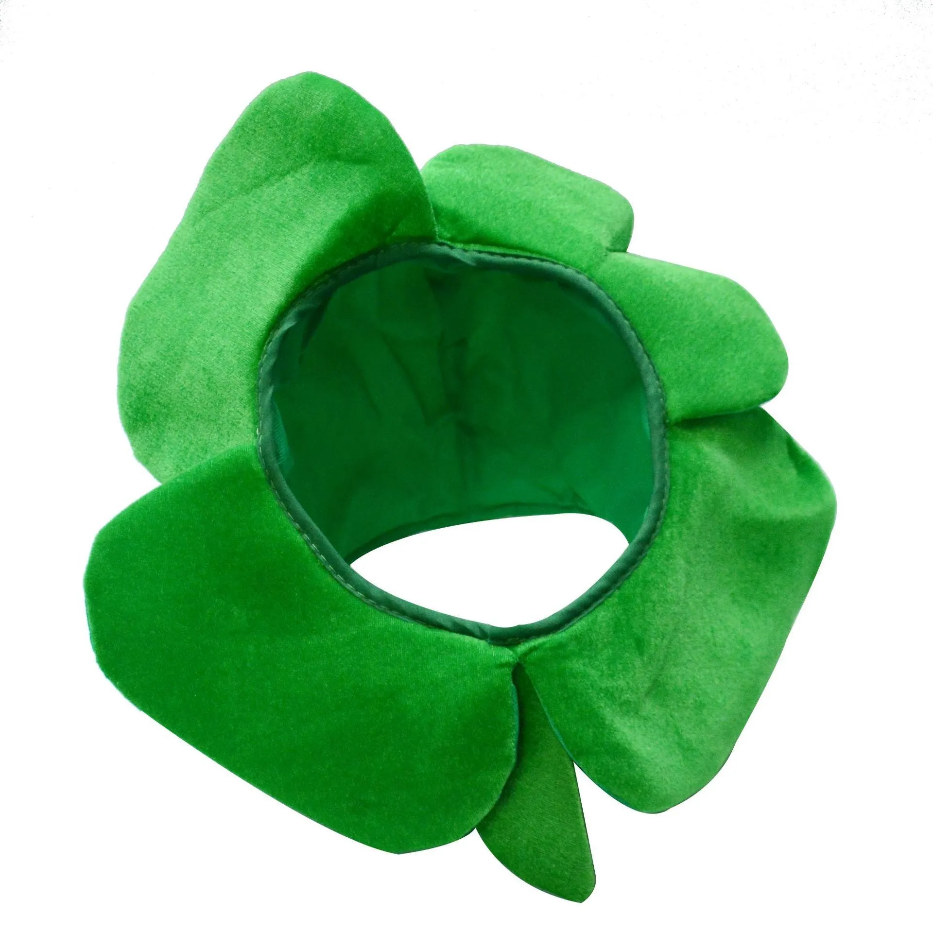 4FunGift® St. Patrick's Day Velvet Green Shamrock Top Hat Irish Leprechaun Costume Cap