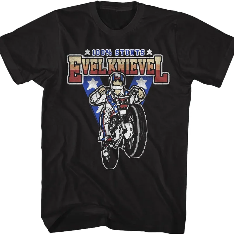 8-Bit Evel Knievel T-Shirt