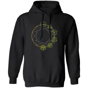 Abstract Geometric, Geometric Element, Foreign Material Pullover Hoodie