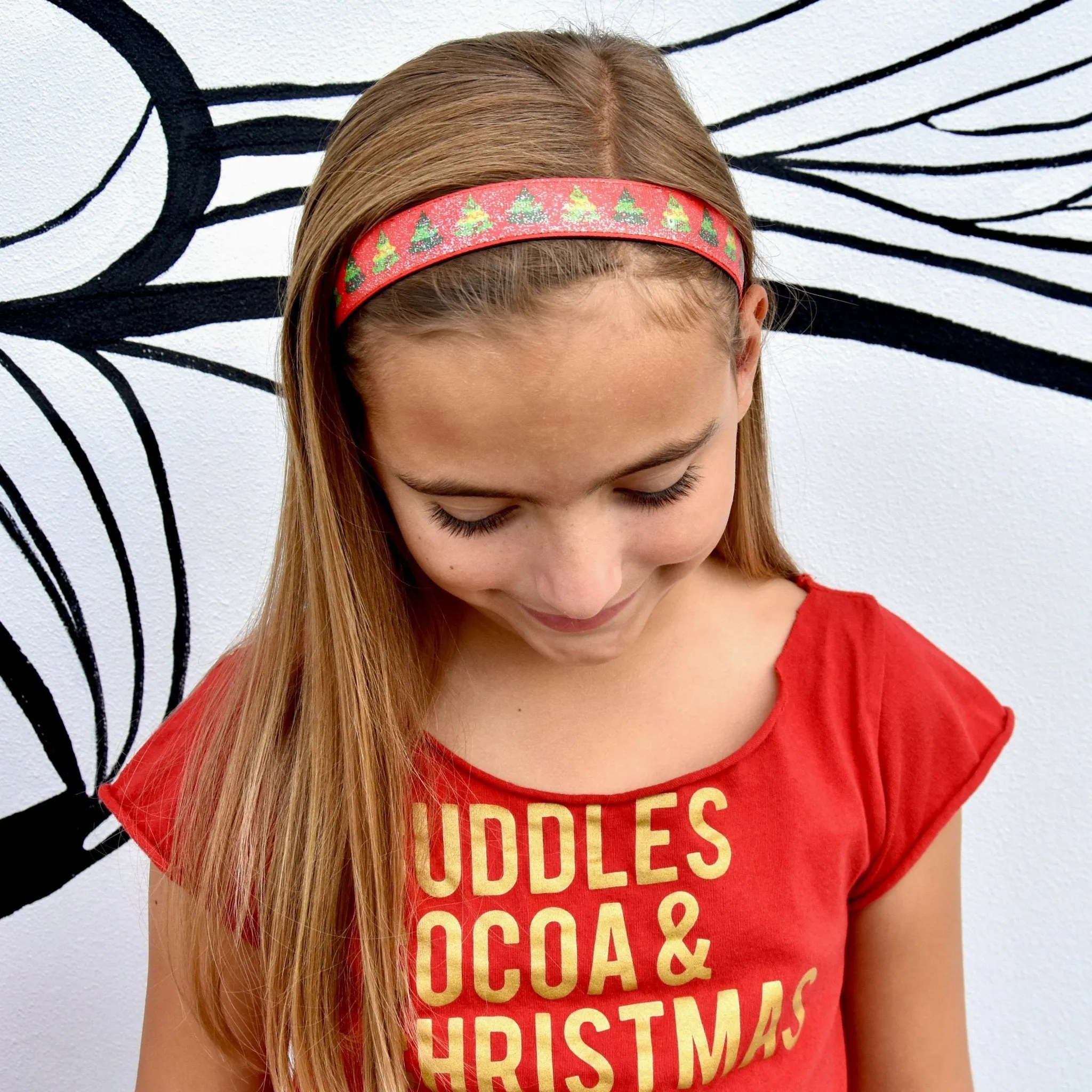 Adjustable No Slip Christmas Headbands - 4 Pack