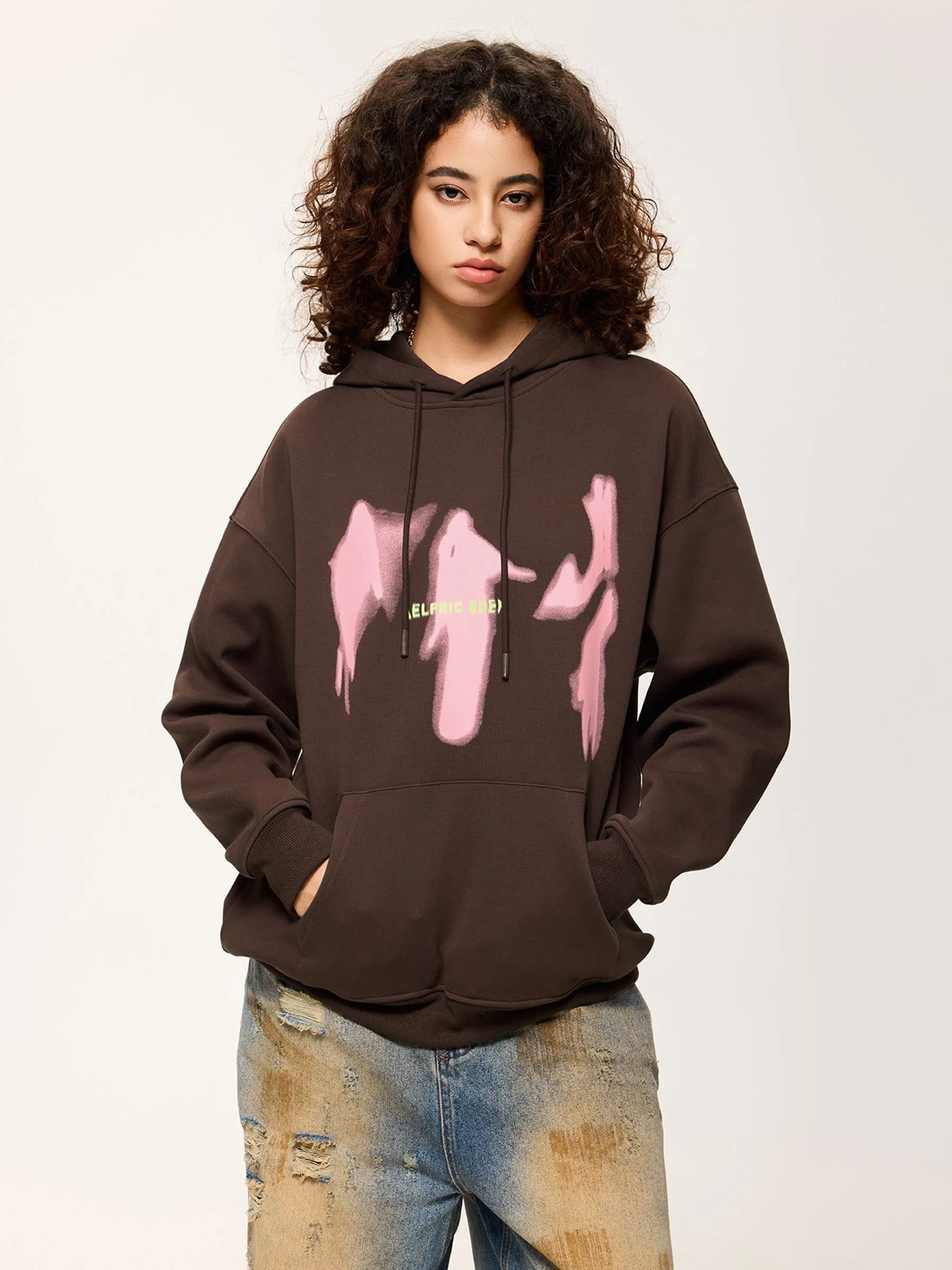 Aelfric Eden Abstract Shadow Print Hoodie