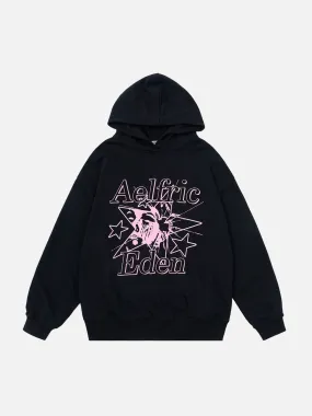 Aelfric Eden Star Human Face Print Hoodie