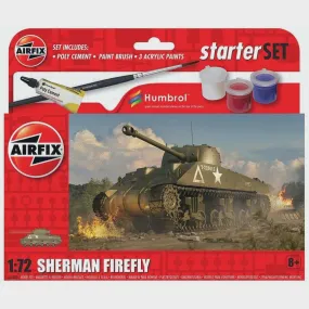 AIRFIX SMALL BEGINNERS SET SHERMAN FIREFLY 1:72 Scale Model Kit