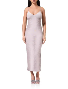 Amina Mesh Dress - Nude Illusion