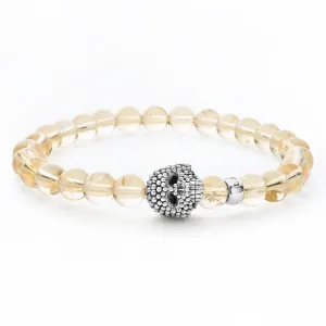 Anthem Citrine Skull Bracelet