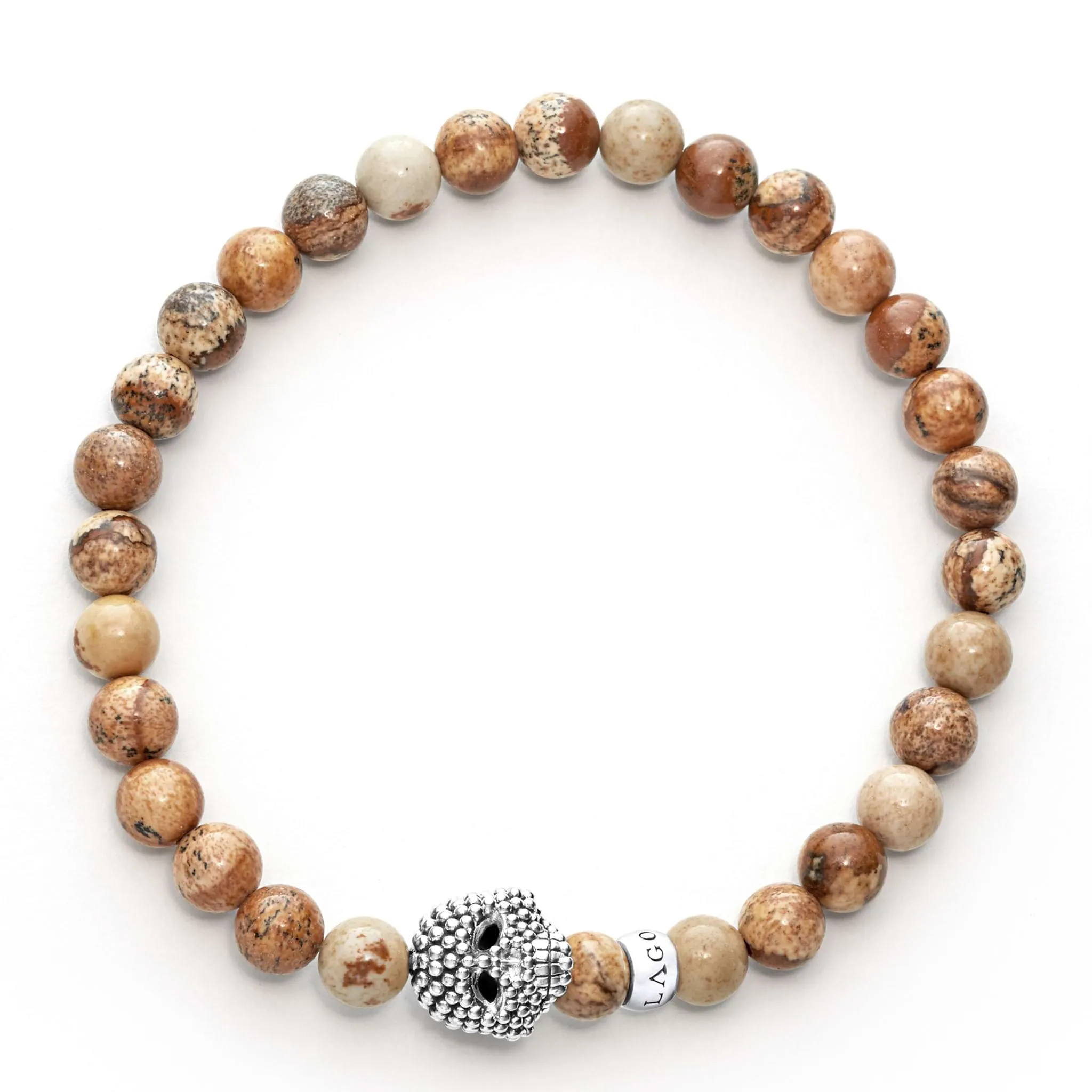 Anthem Picture Jasper Skull Bracelet