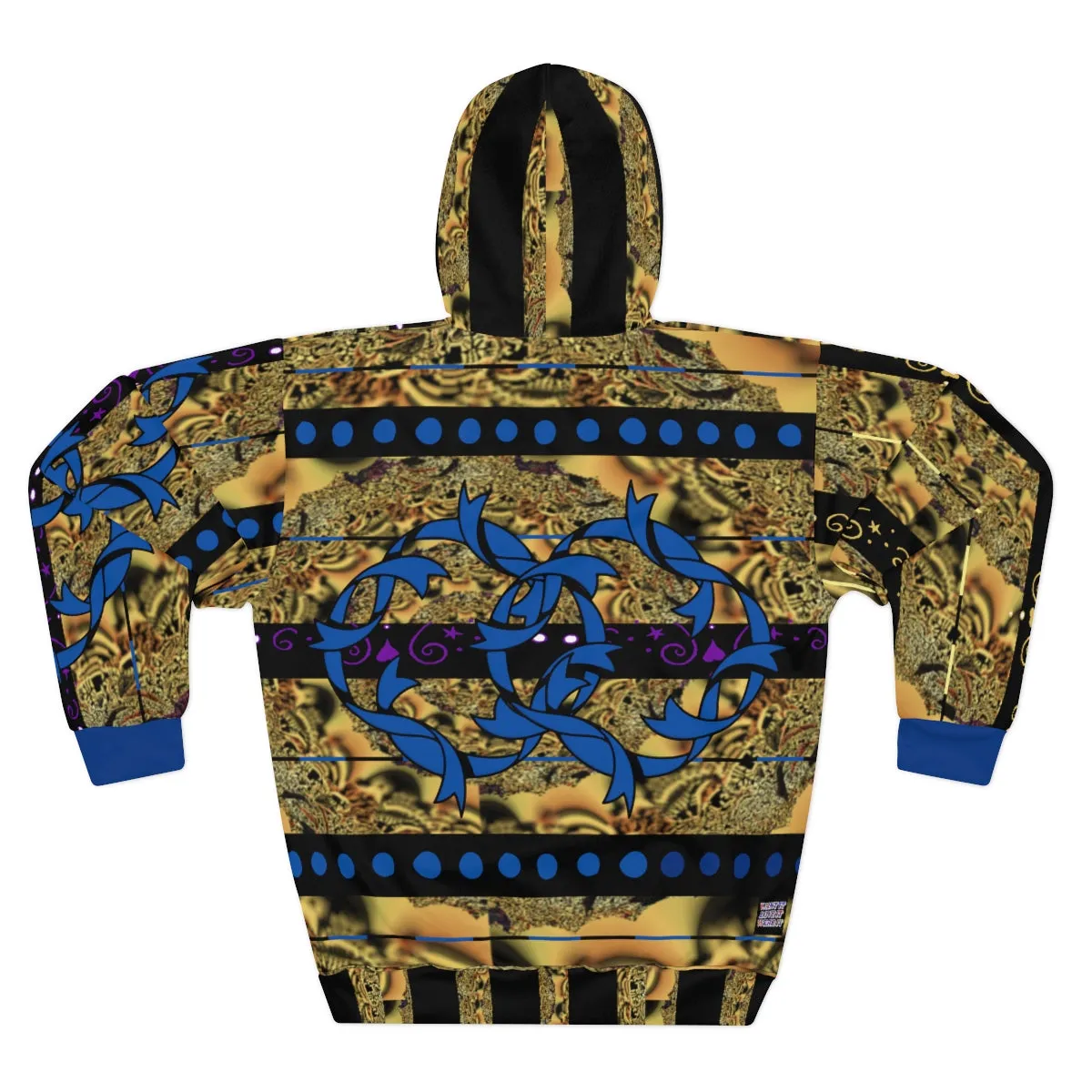 AOP Unisex Pullover Hoodie REGALLY BLUE