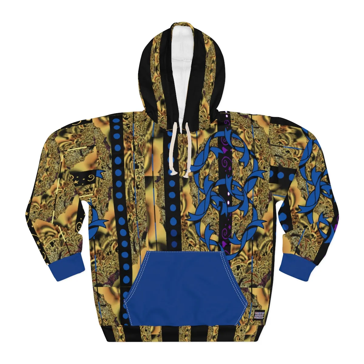 AOP Unisex Pullover Hoodie REGALLY BLUE