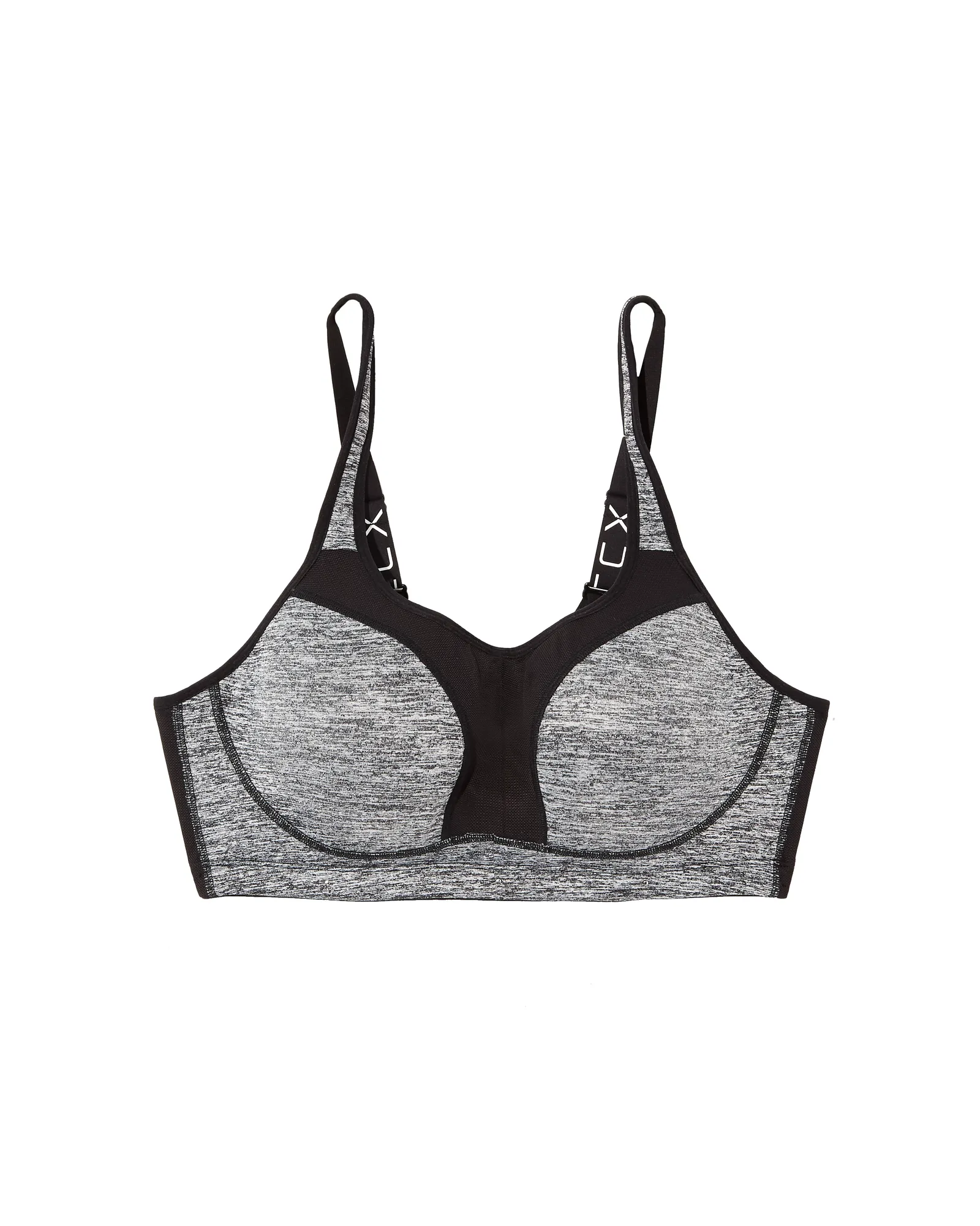 Arno Sports Bra | Charcoal Grey / Black