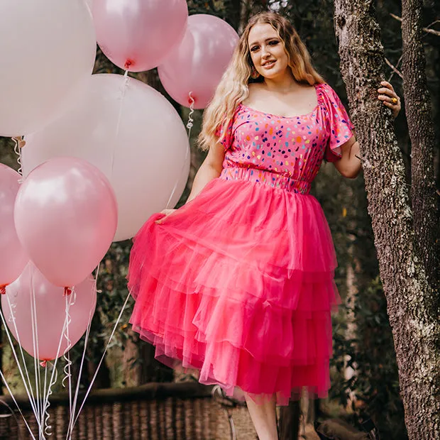 Aspen Pink Confetti Dress