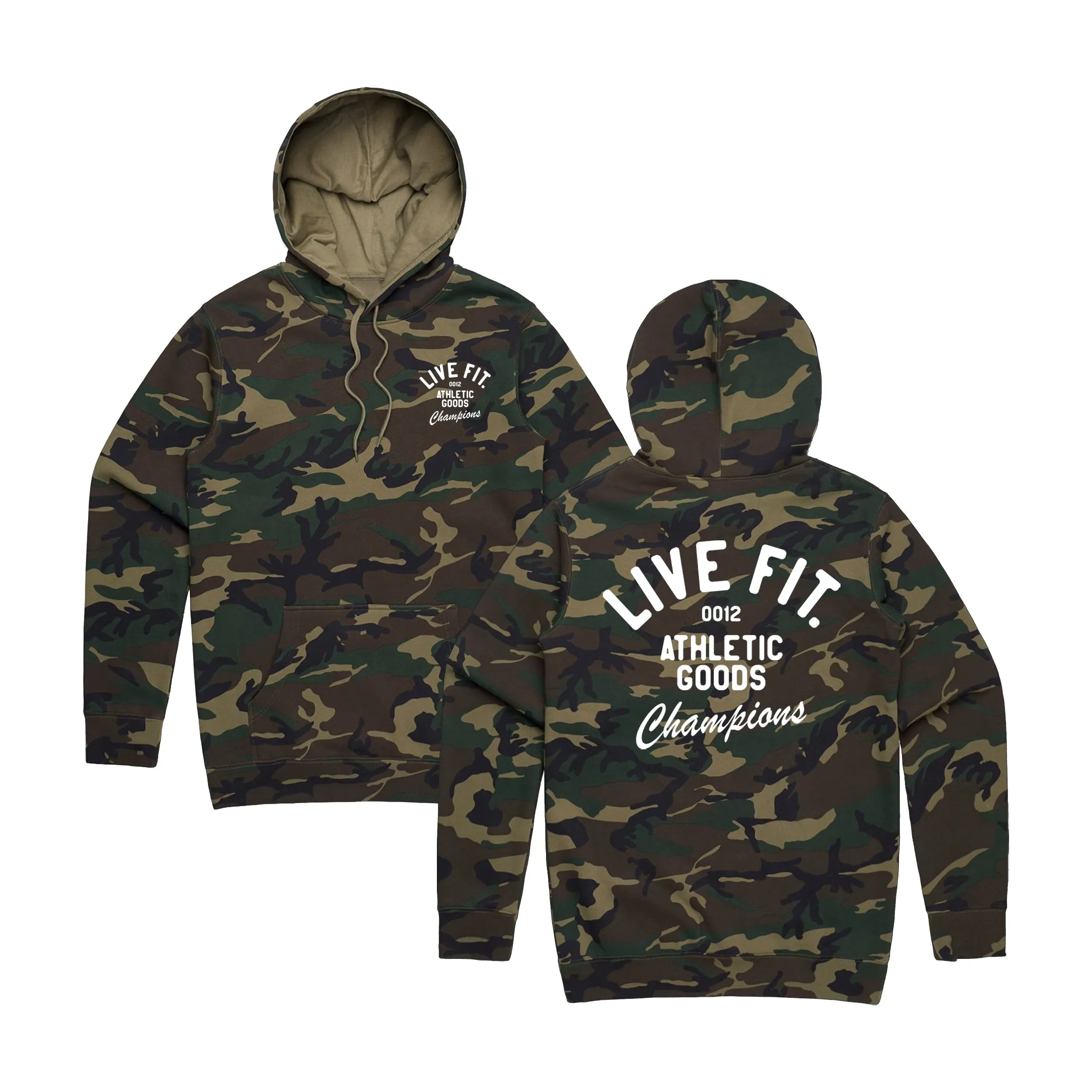 Athletic Goods Camo Hoodie - Green Camo