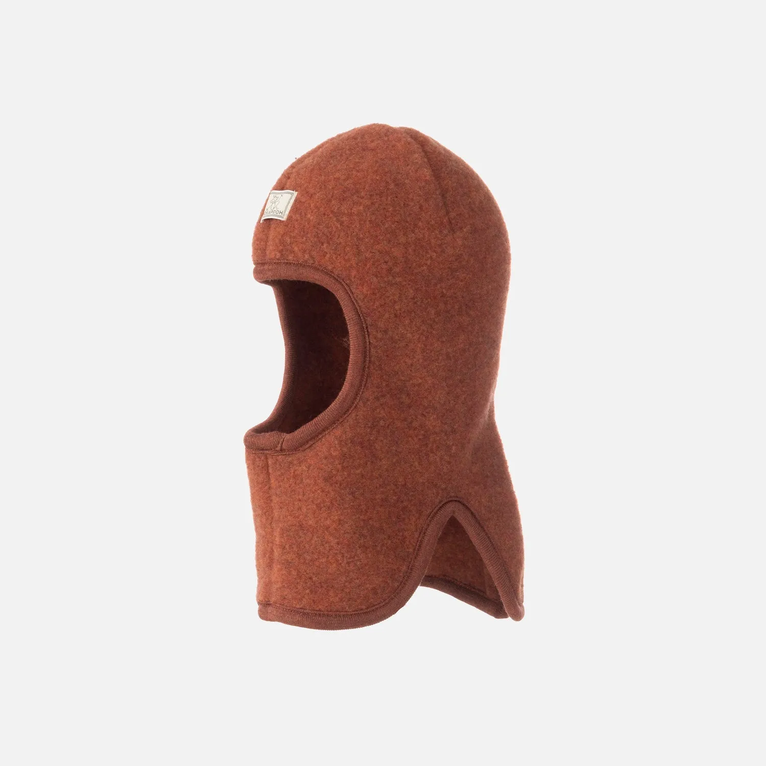 Baby & Kids Merino Wool Fleece Balaclava - Red Rust