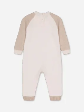 Baby's Cashmere Jumpsuit Colorblock Ivory