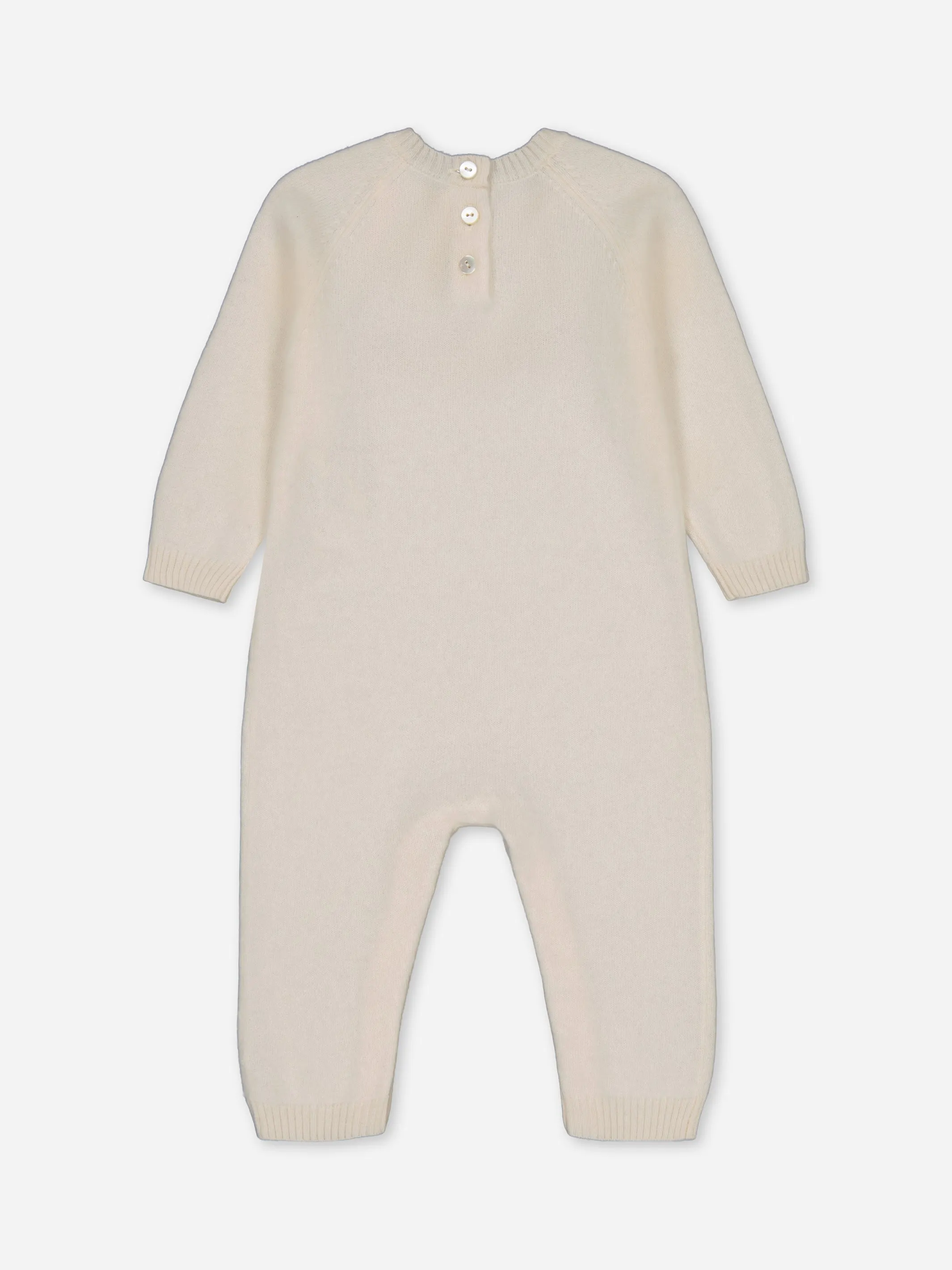 Baby's Cashmere Jumpsuit Ivory