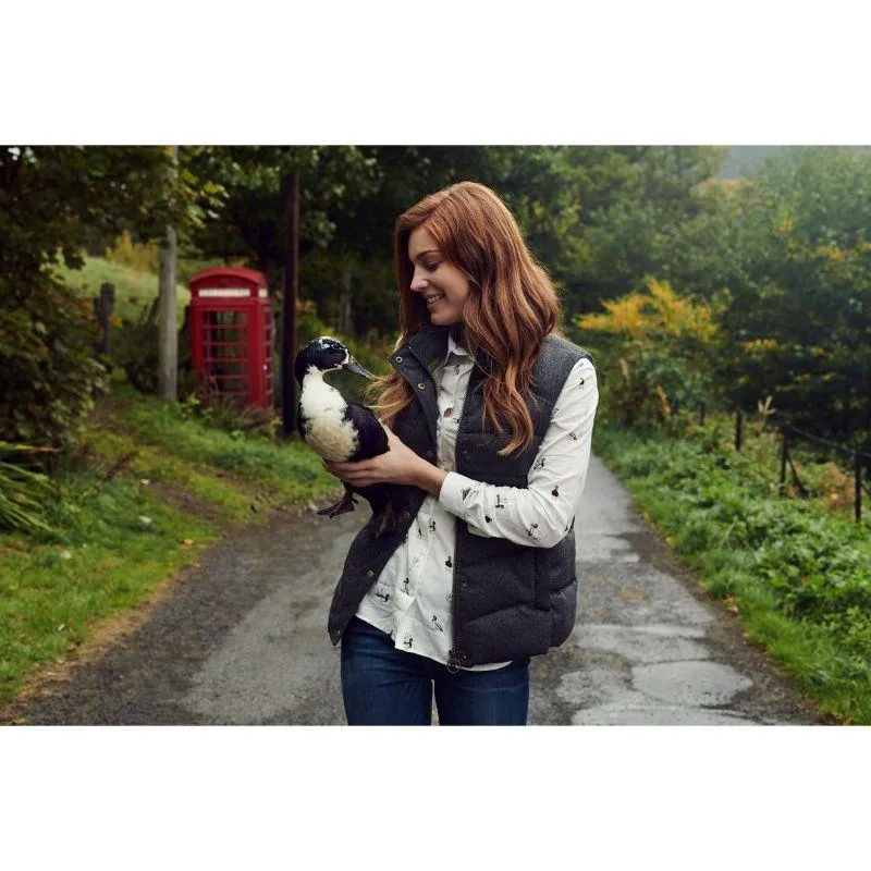 Barbour Brecon Duck Print Ladies Shirt - Cloud