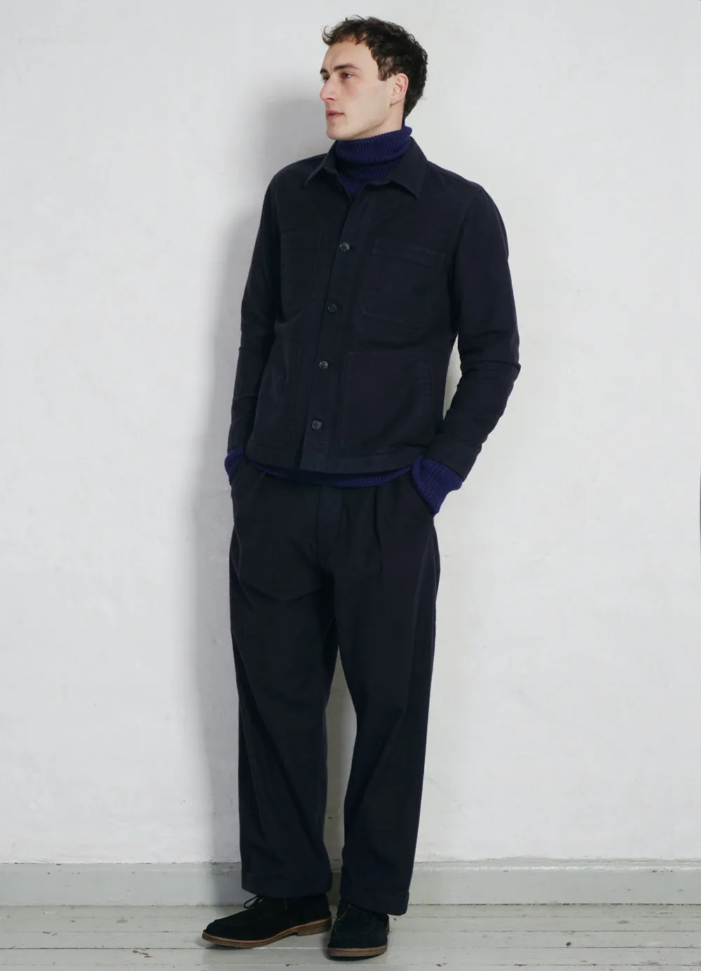 BERTRAM | Refined Work Jacket | Navy