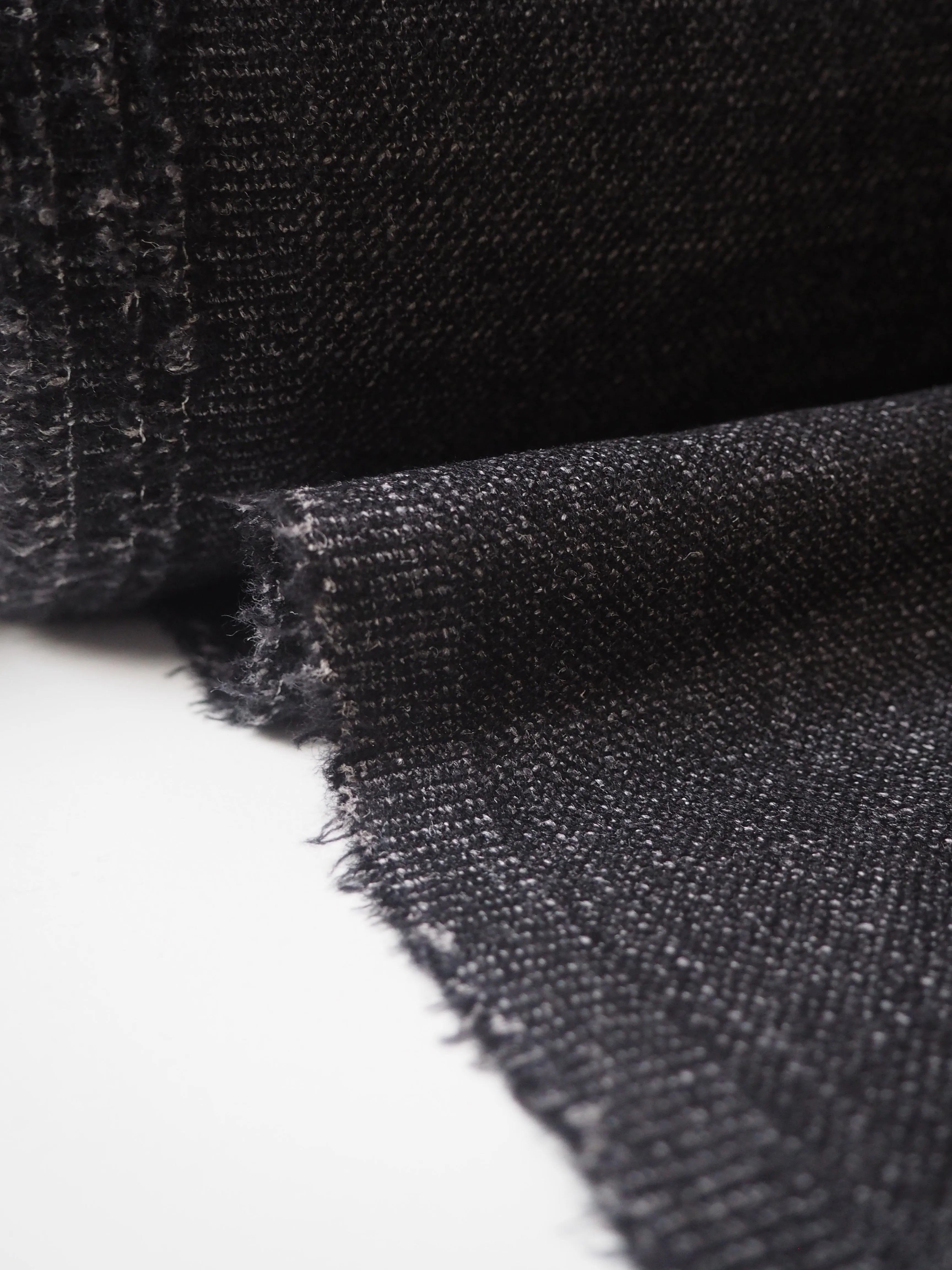 Black Marl Wool/Silk/Cashmere Suiting