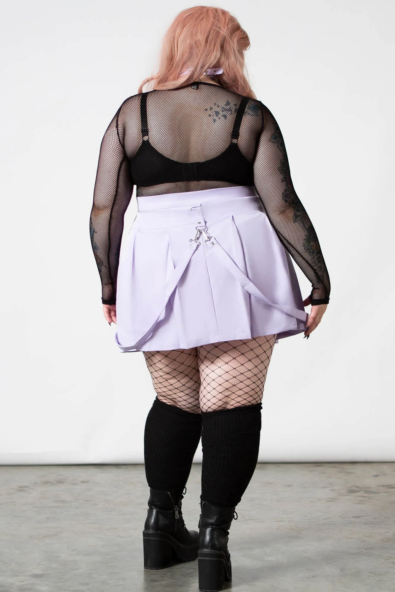 Blaire B*tch Mini Skirt [PASTEL LILAC]