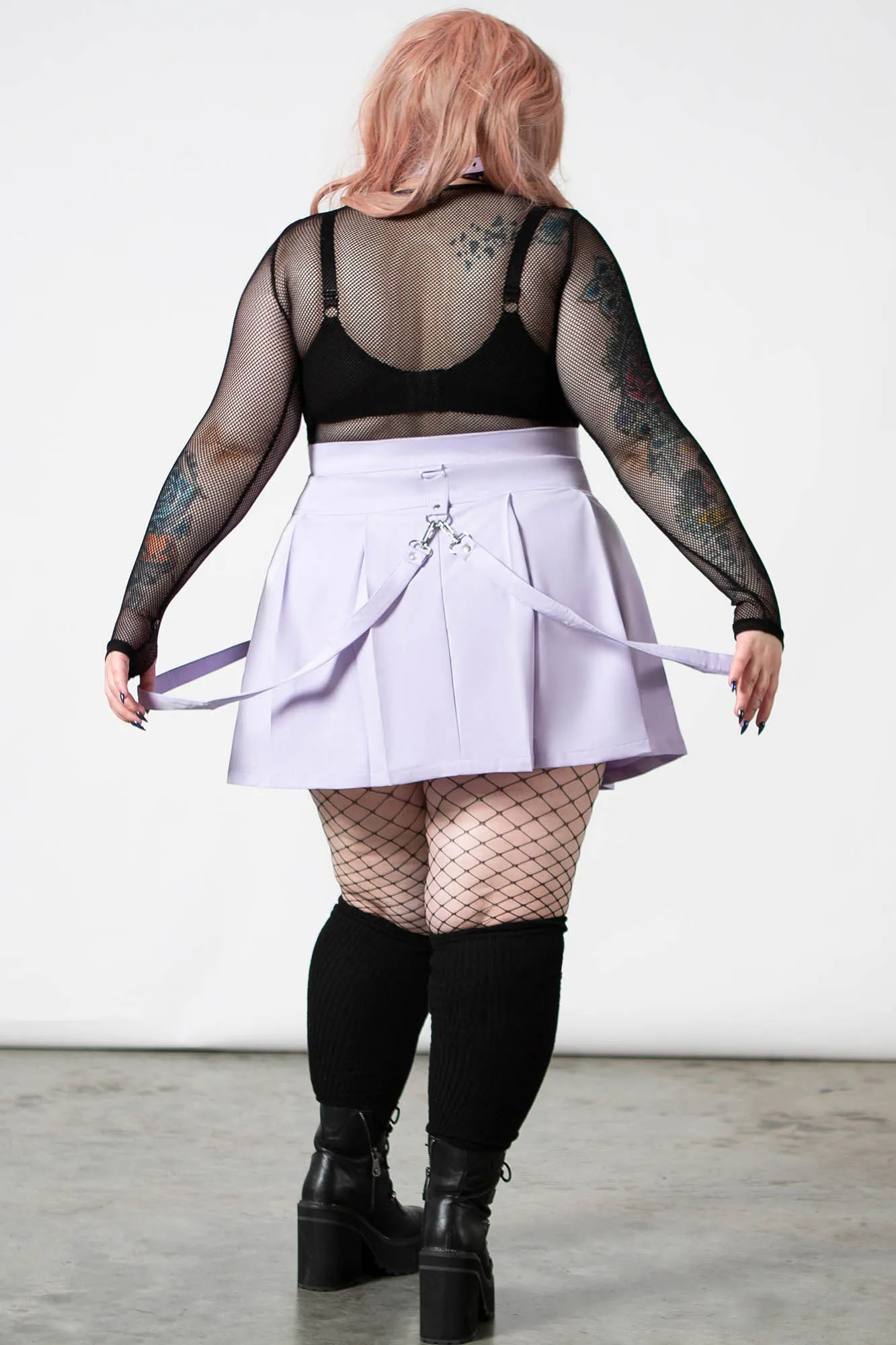 Blaire B*tch Mini Skirt [PASTEL LILAC]