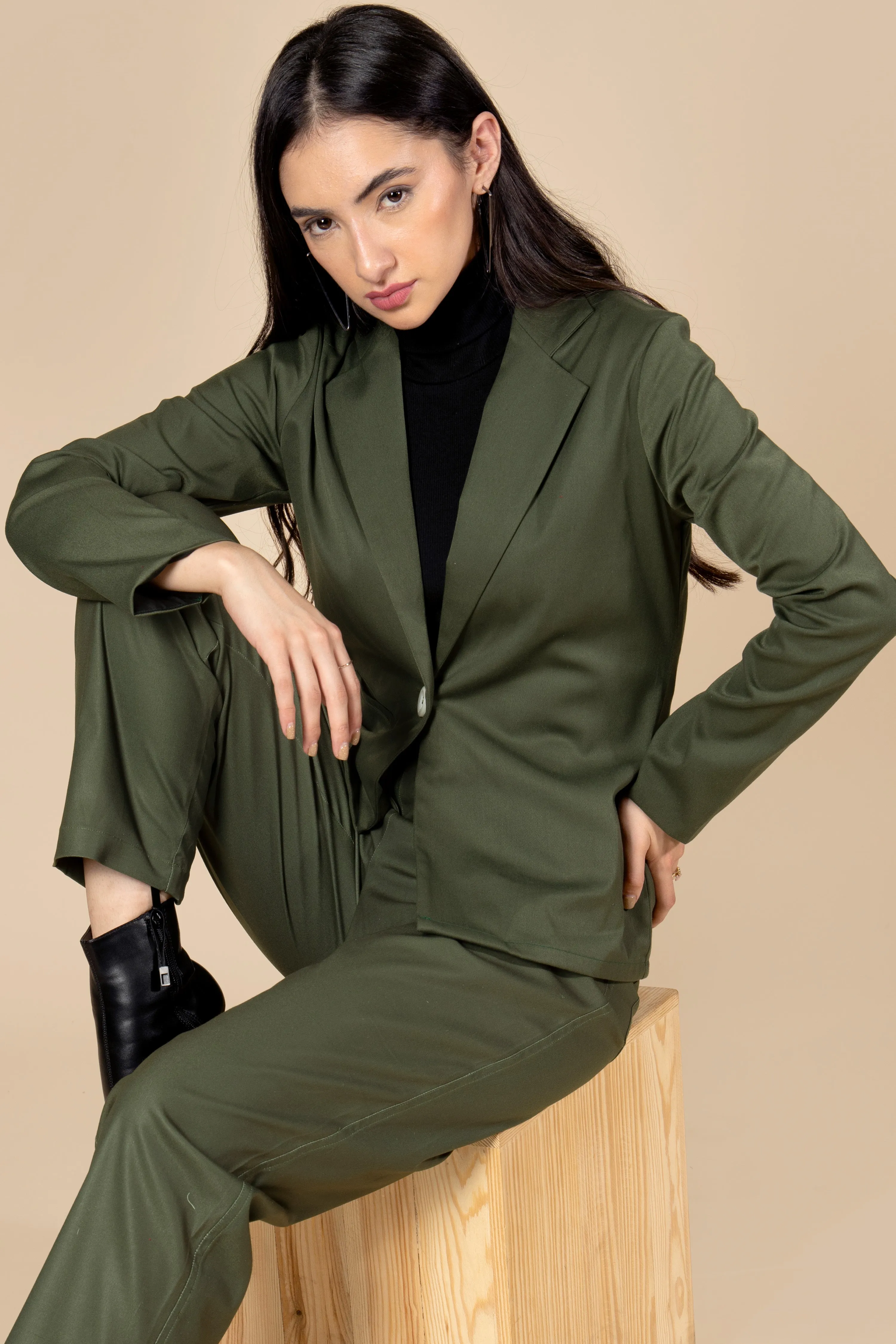 Blazer Formal Bottom Co-Ord Set For Women