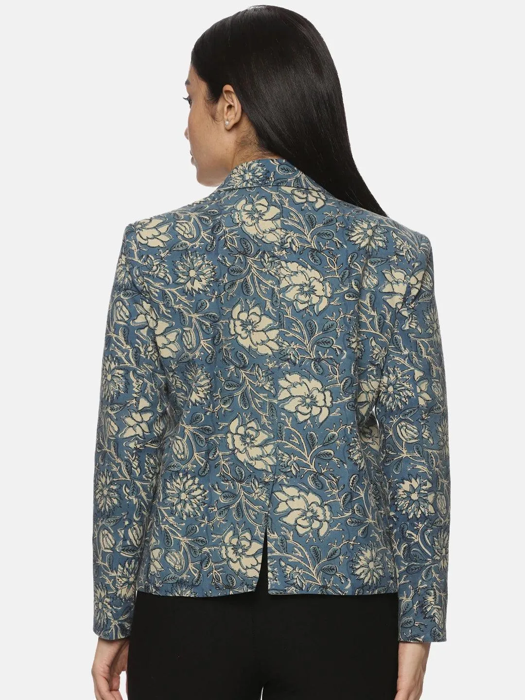 Blue Kalamkari Blazer