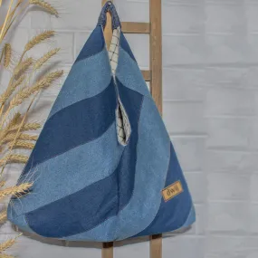 Blue - Upcycled Bento Tote Bags