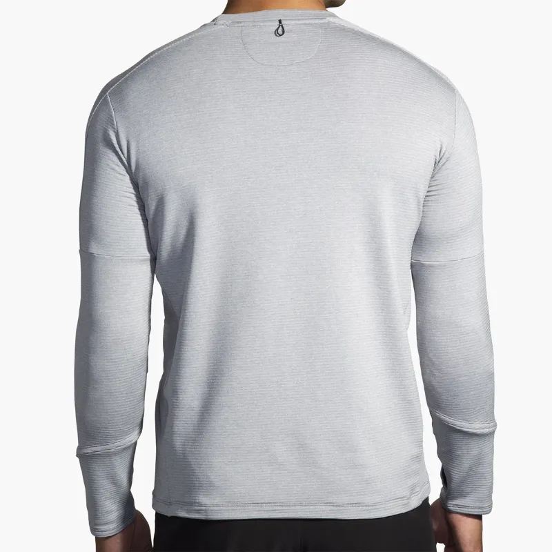 Brooks Men's Notch Thermal Long Sleeve 2.0 in Htr Ash