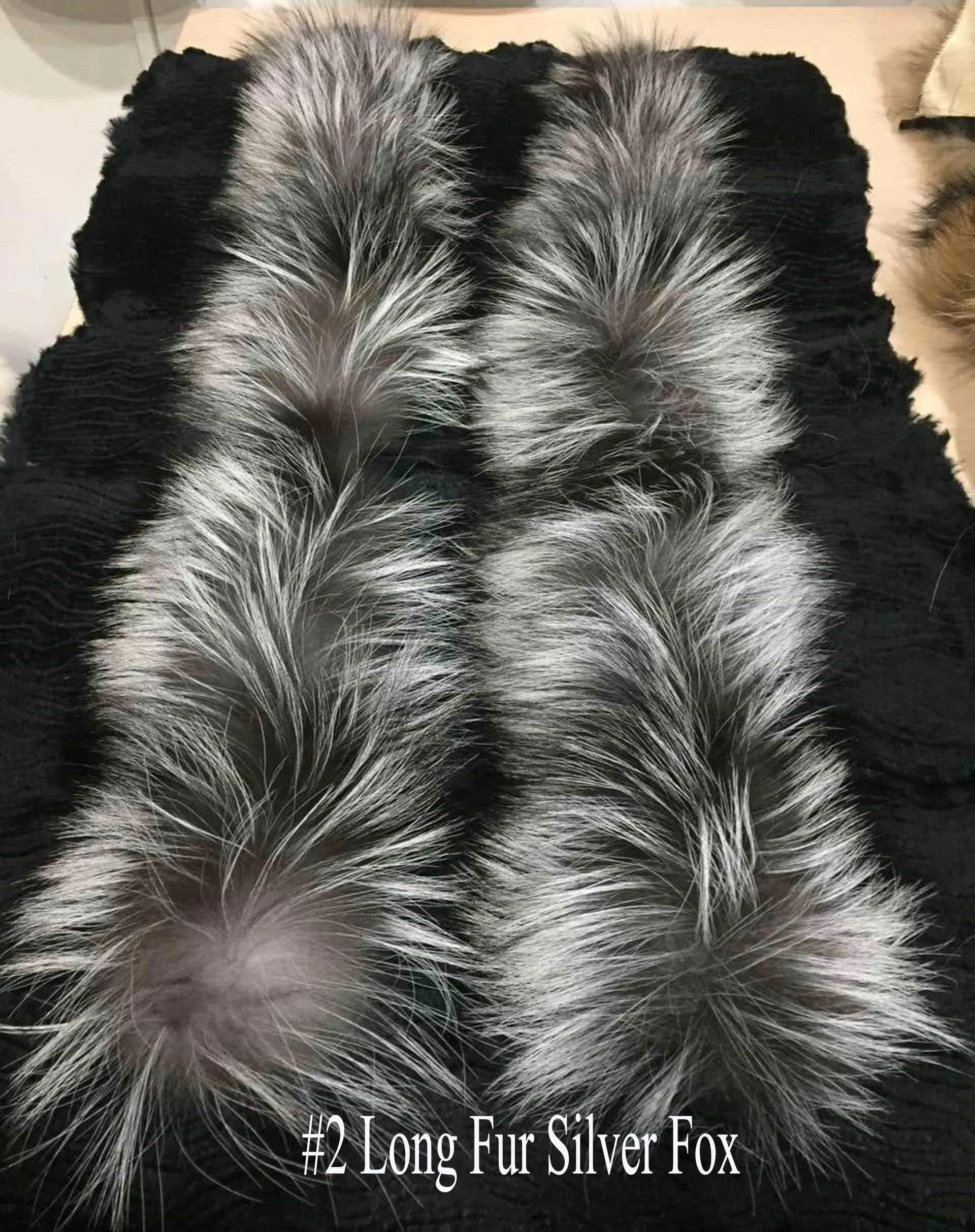 BY ORDER Finnish Silver Fox Fur Trims for Hood, Fur Replacement