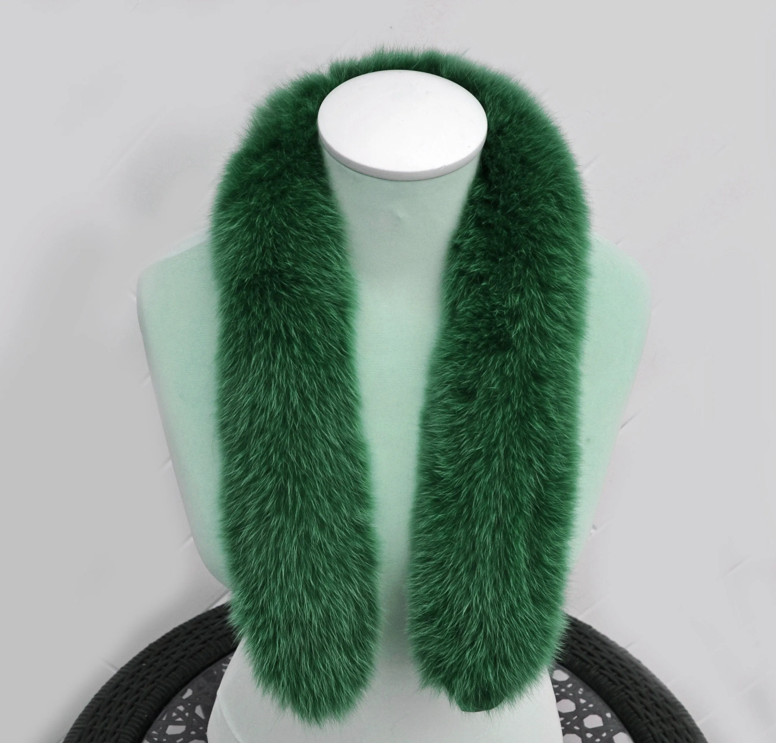 BY ORDER, not Tail, High Quality Real Fox Fur Trim Hood, Fur collar trim, Fox Fur Collar, Fur Scarf, Fur Ruff, Fox Fur Hood, Green fur