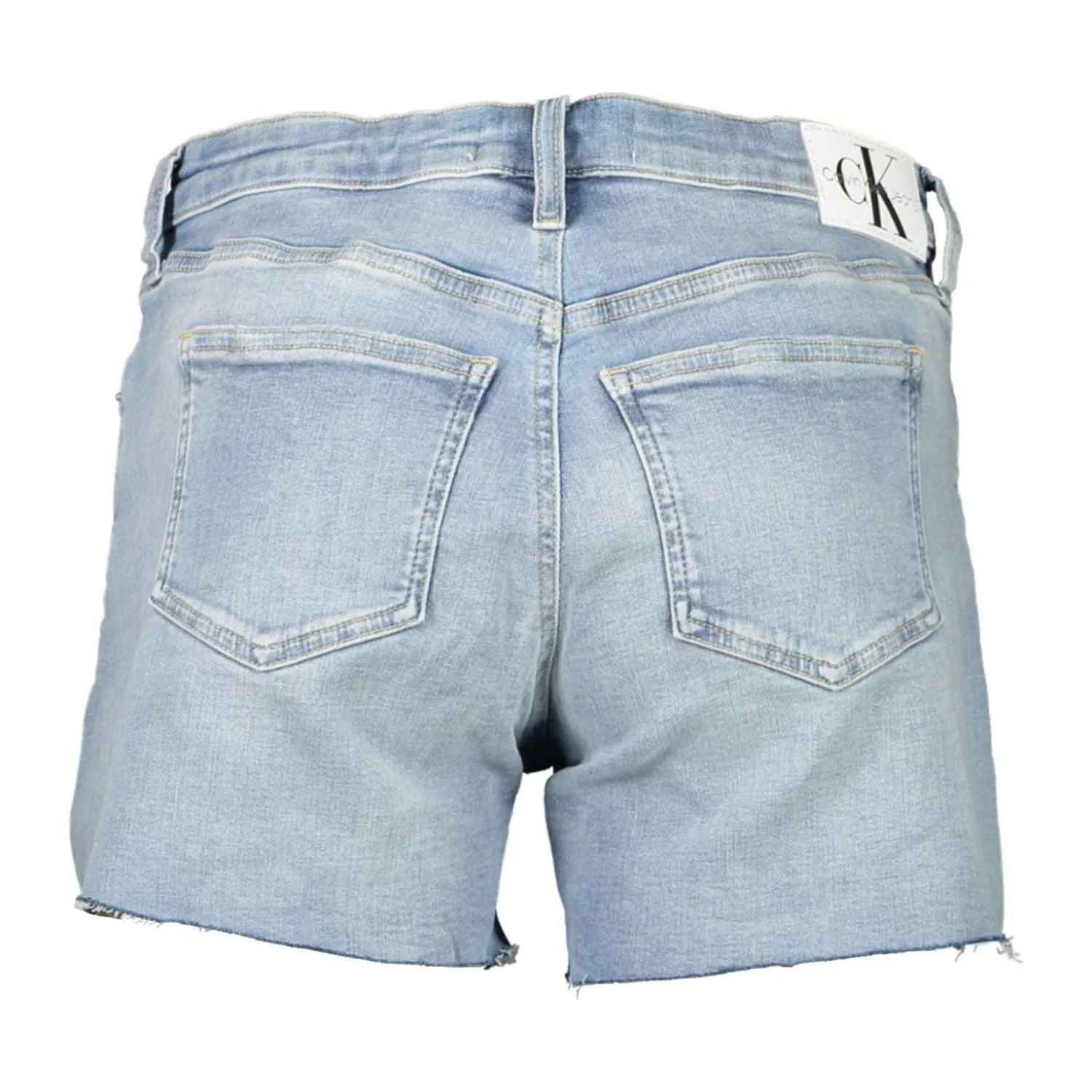 Calvin Klein Light Blue Cotton Women Short