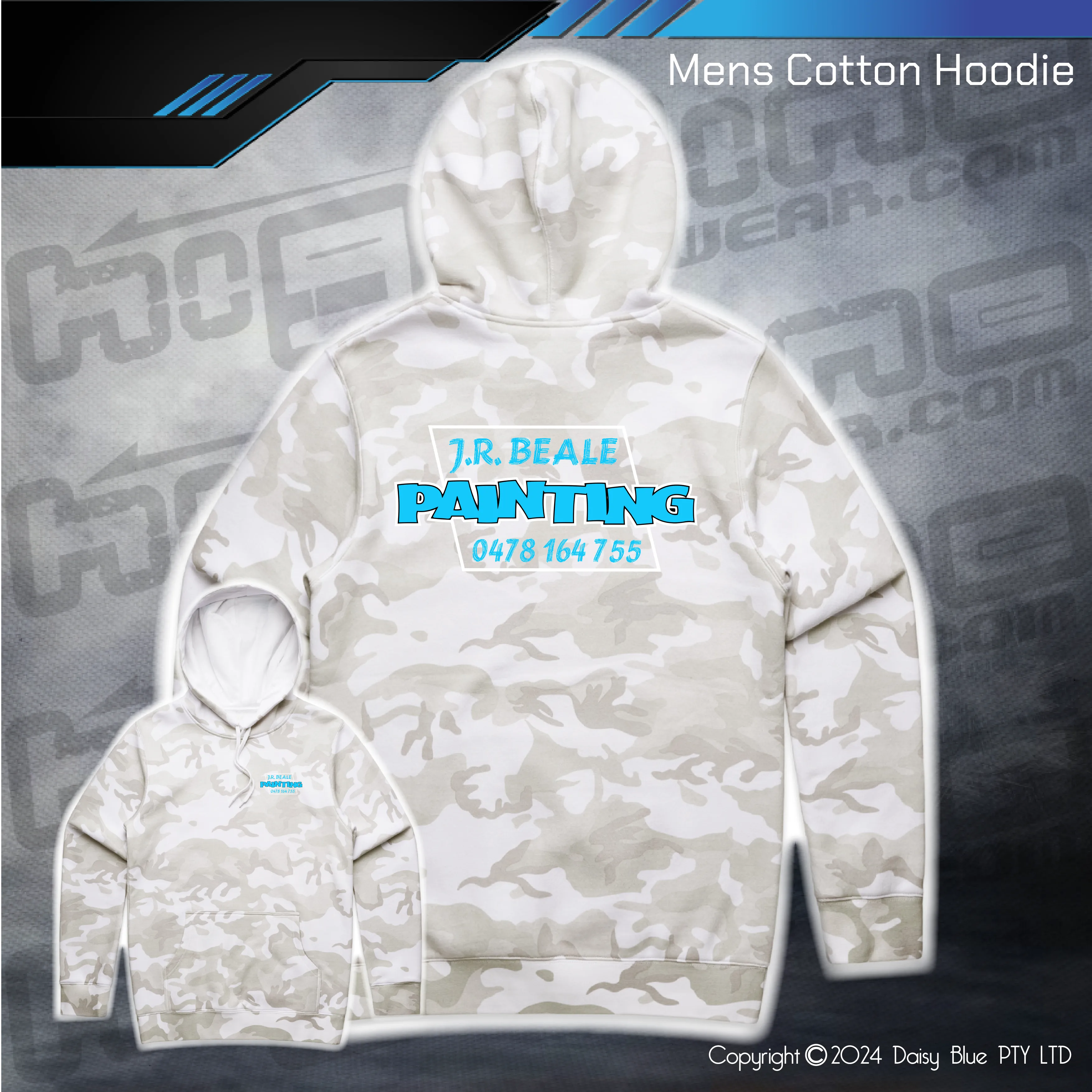 Camo Hoodie - J.R. BEALE PAINTING