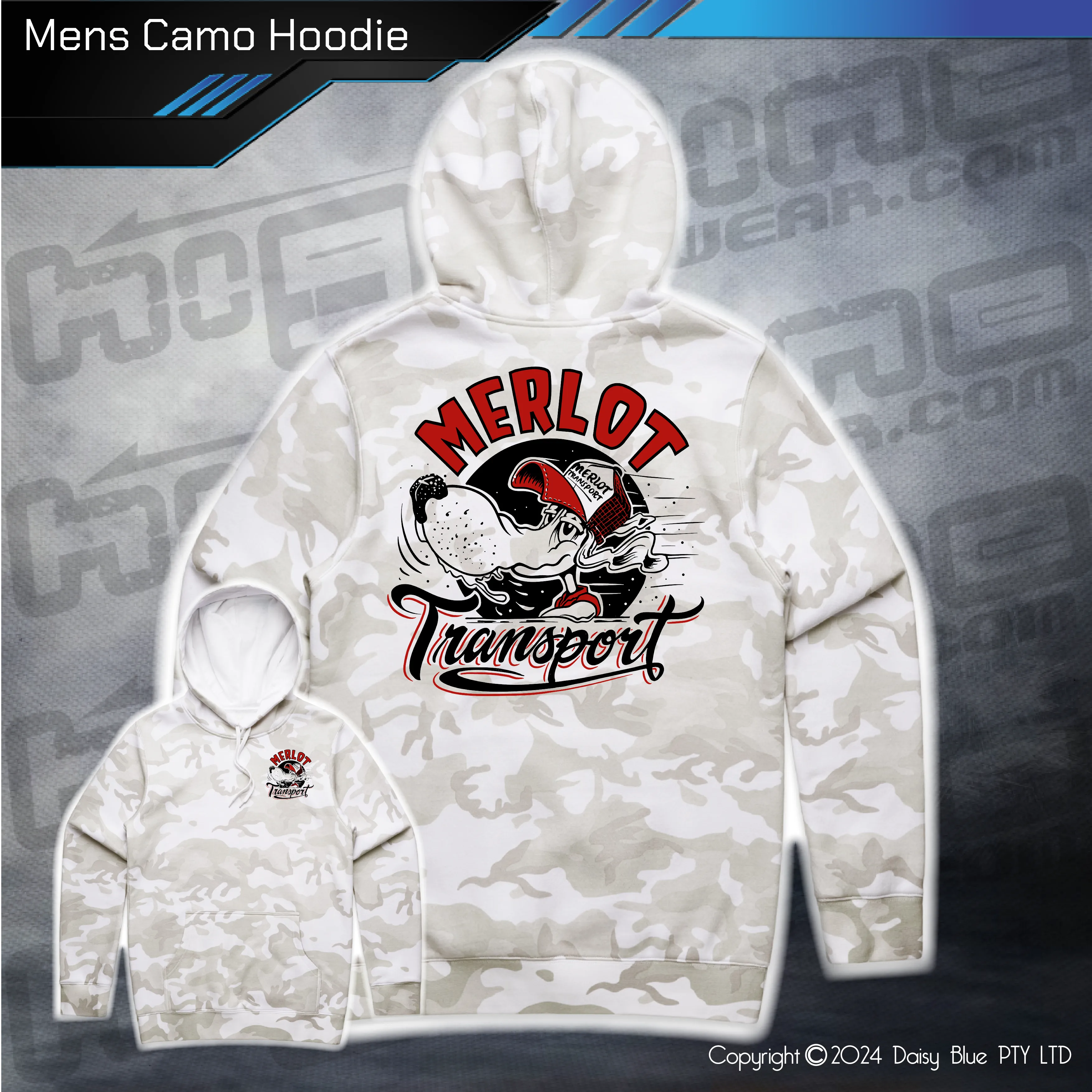 Camo Hoodie - Merlo Transport