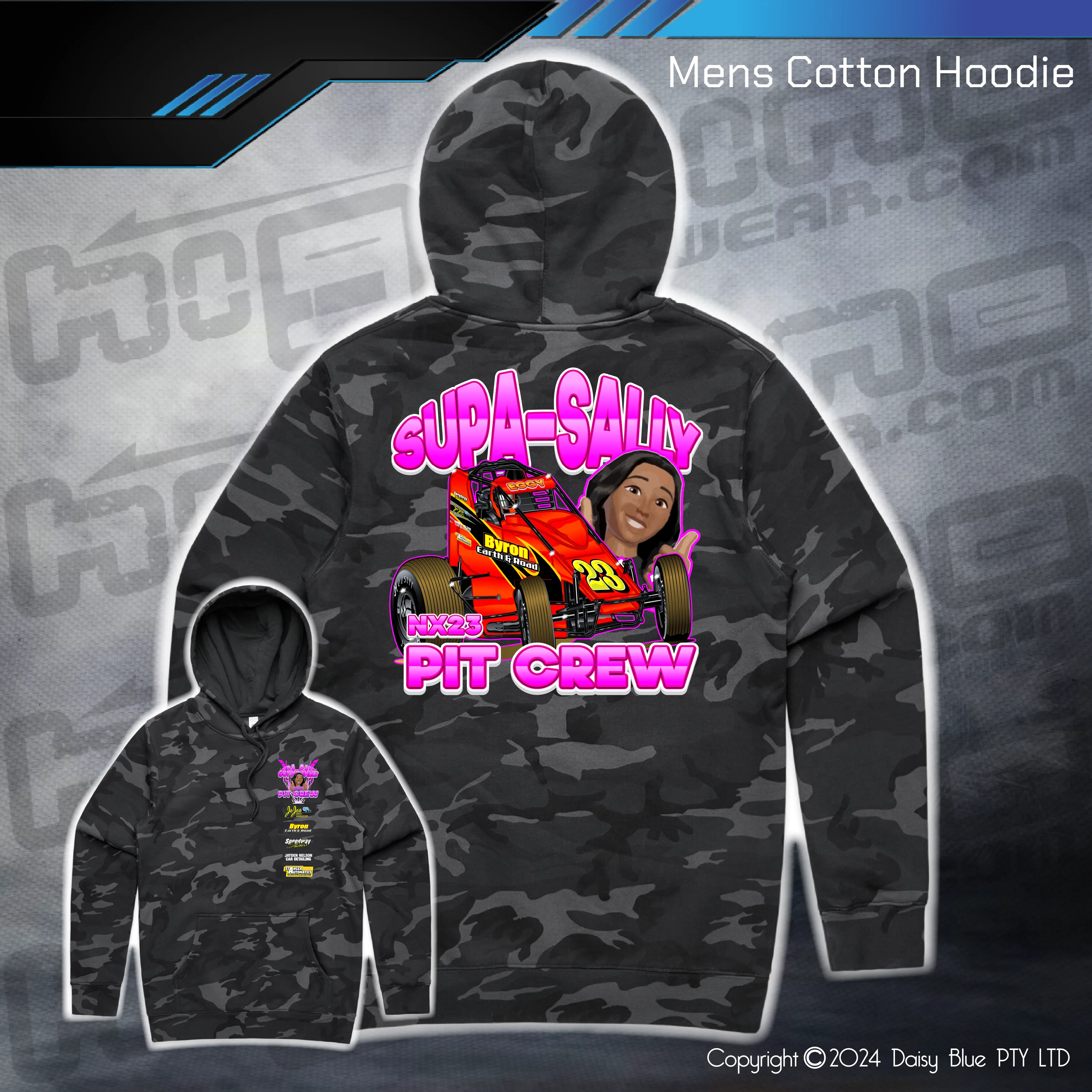 Camo Hoodie - Supa-Sally