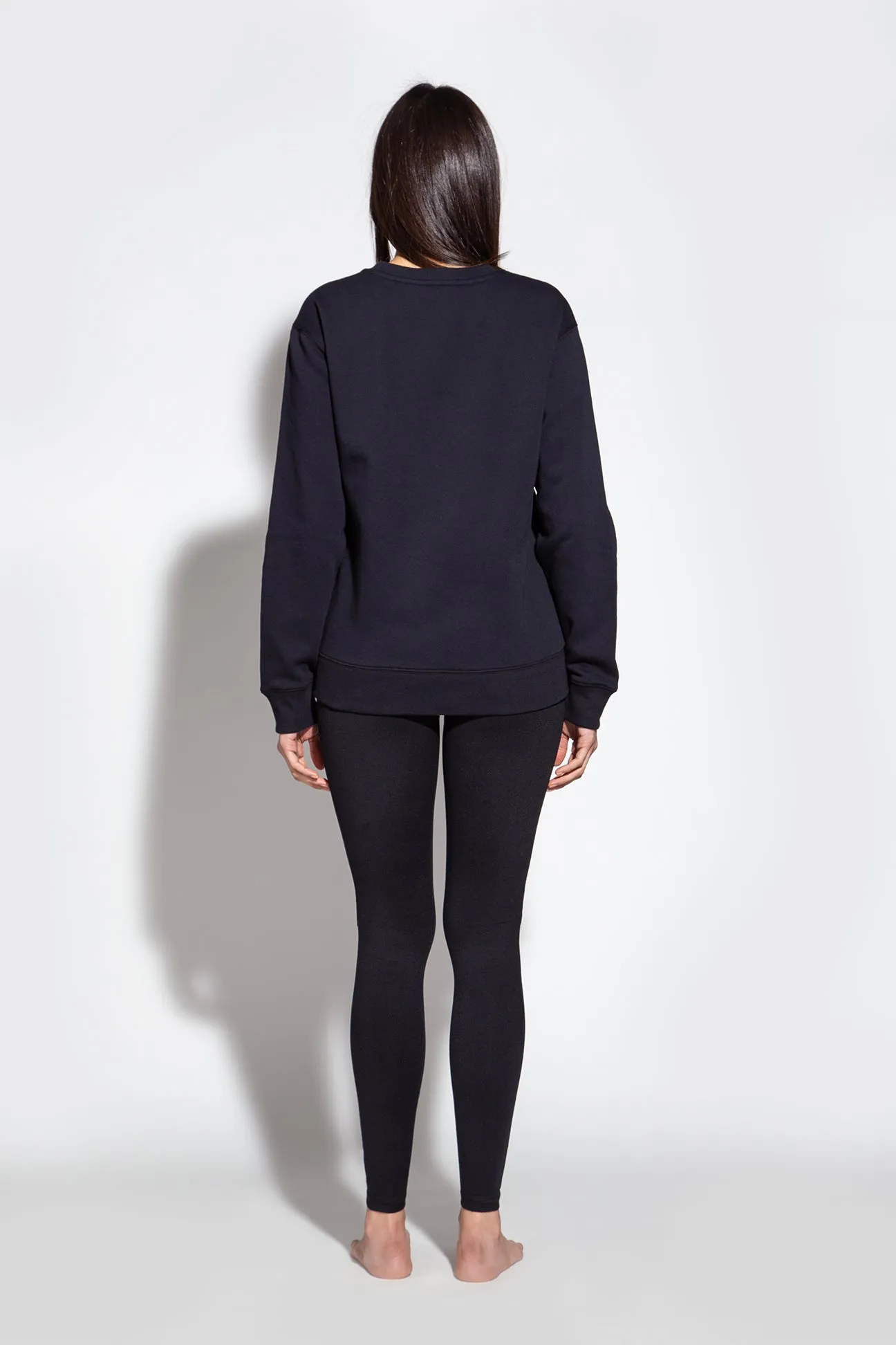 Cassie Comfy Crewneck sweatshirt (Black)