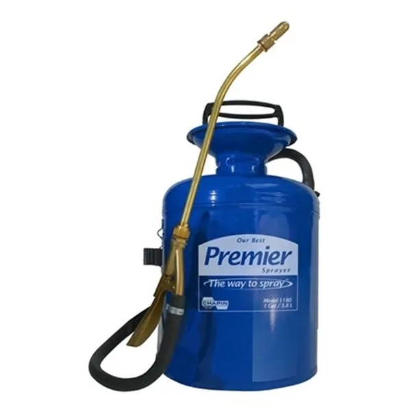 CHAPIN Premier Pro 1180 Compression Sprayer, 1 gal Tank, Steel Tank, 42 in L Hose, Blue