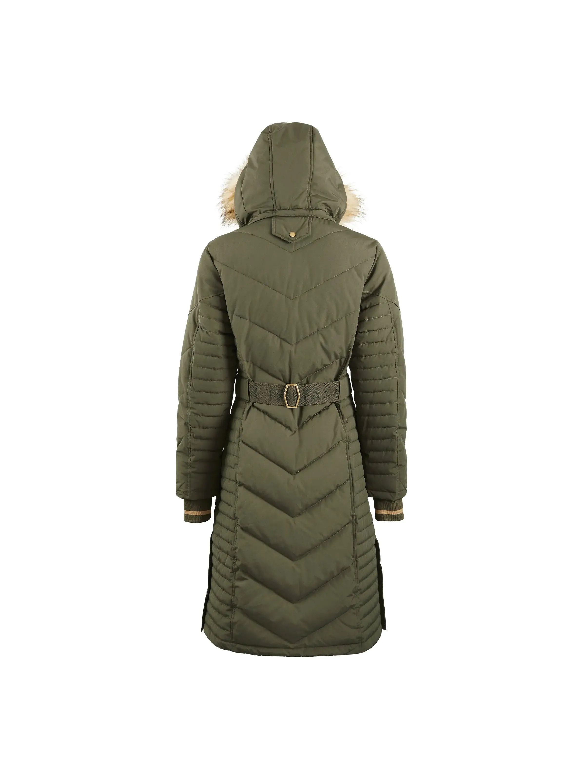 Charlotte Longline Coat - Khaki