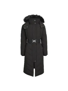 Charlotte Padded Longline Coat - Black