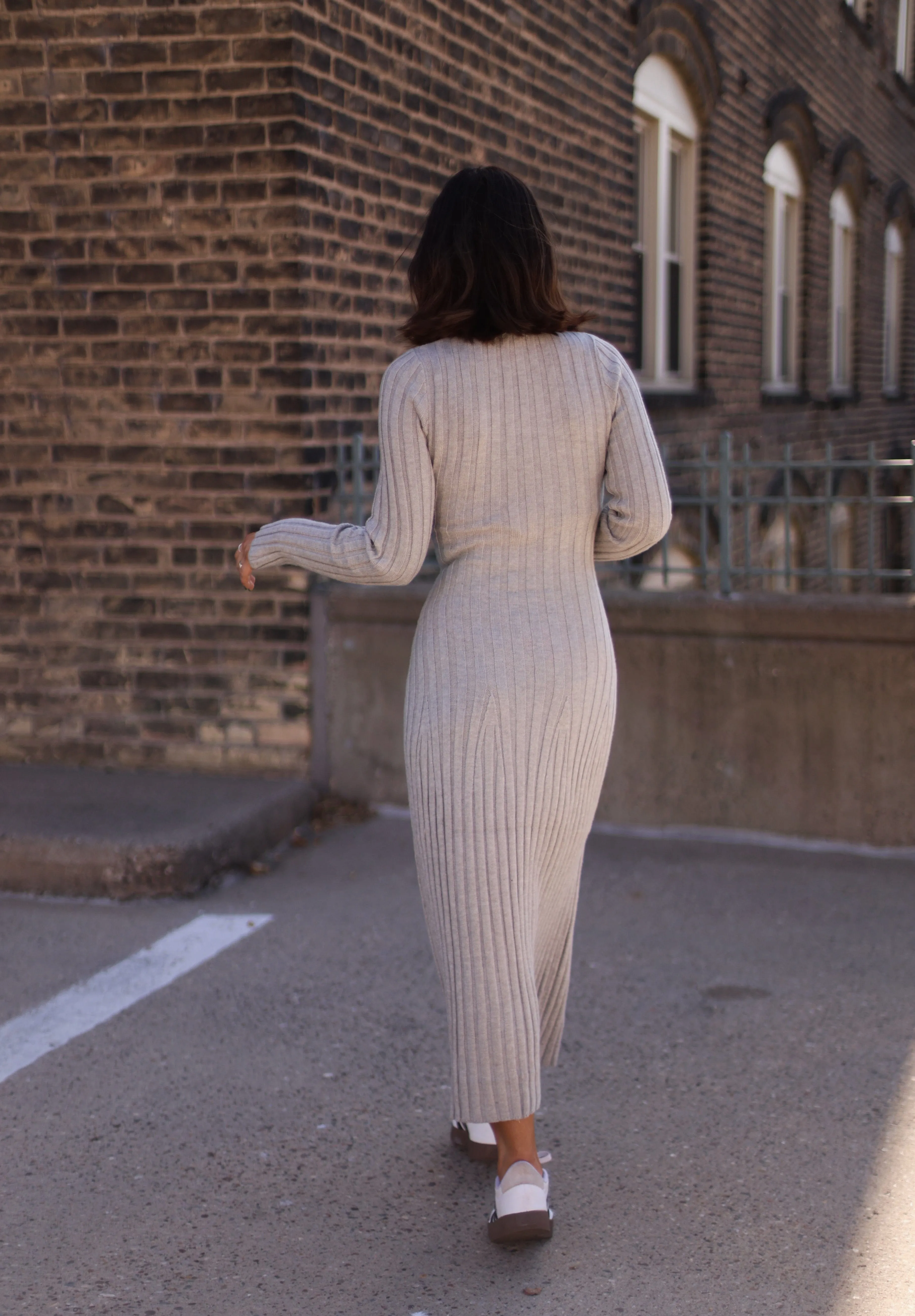 Chelsea Ribbed Sweater Dress