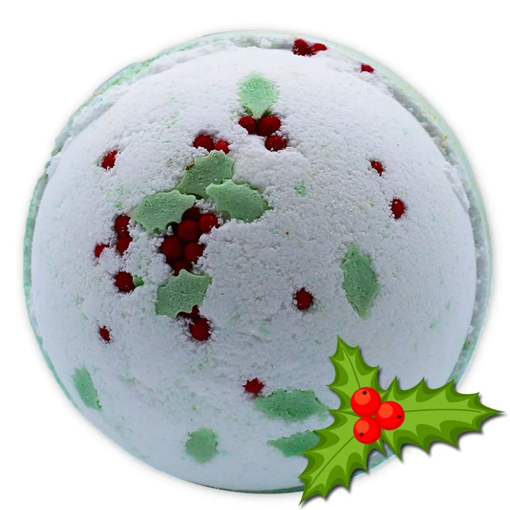 Christmas Bath Bombs - Stars Snowflakes Holly & Reindeer - Xmas Gift