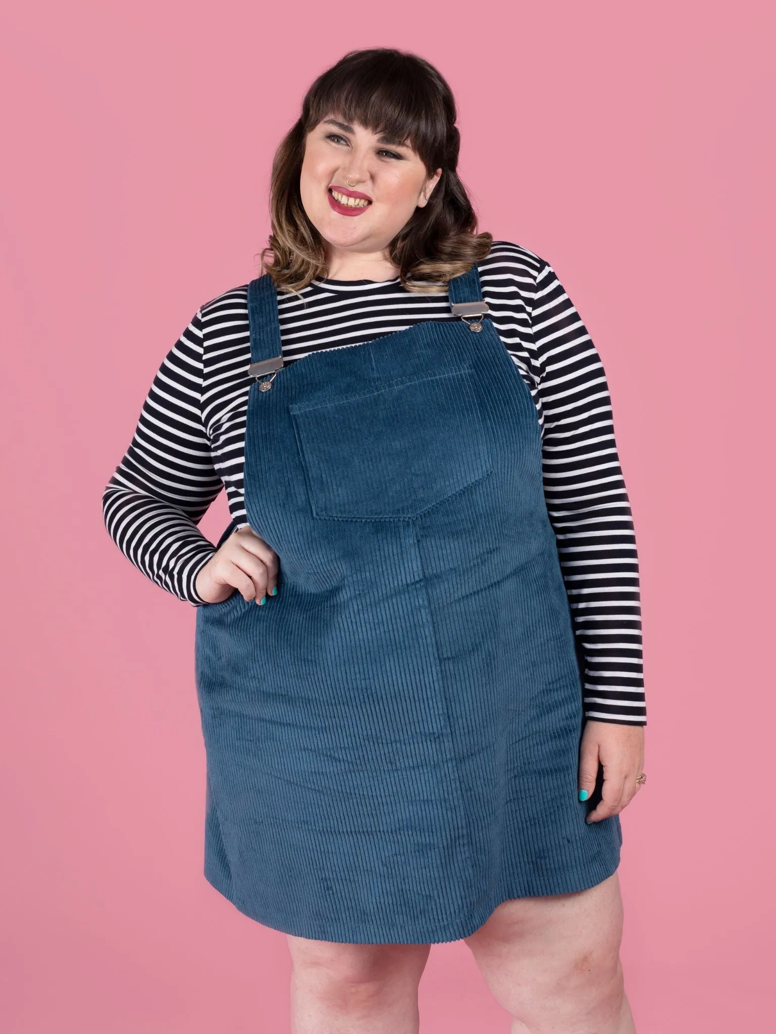 Cleo Pinafore   Dungaree Dress