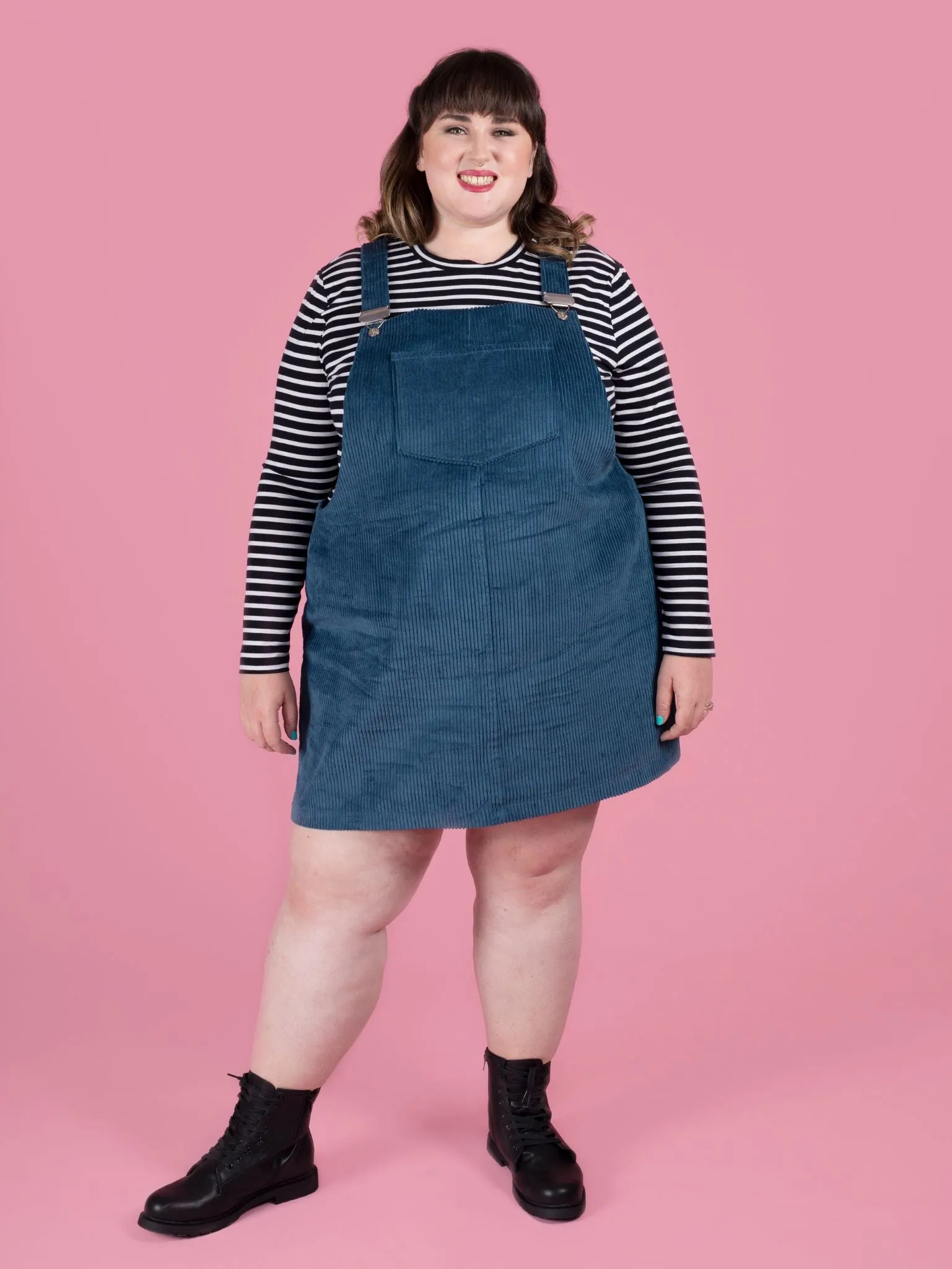 Cleo Pinafore   Dungaree Dress