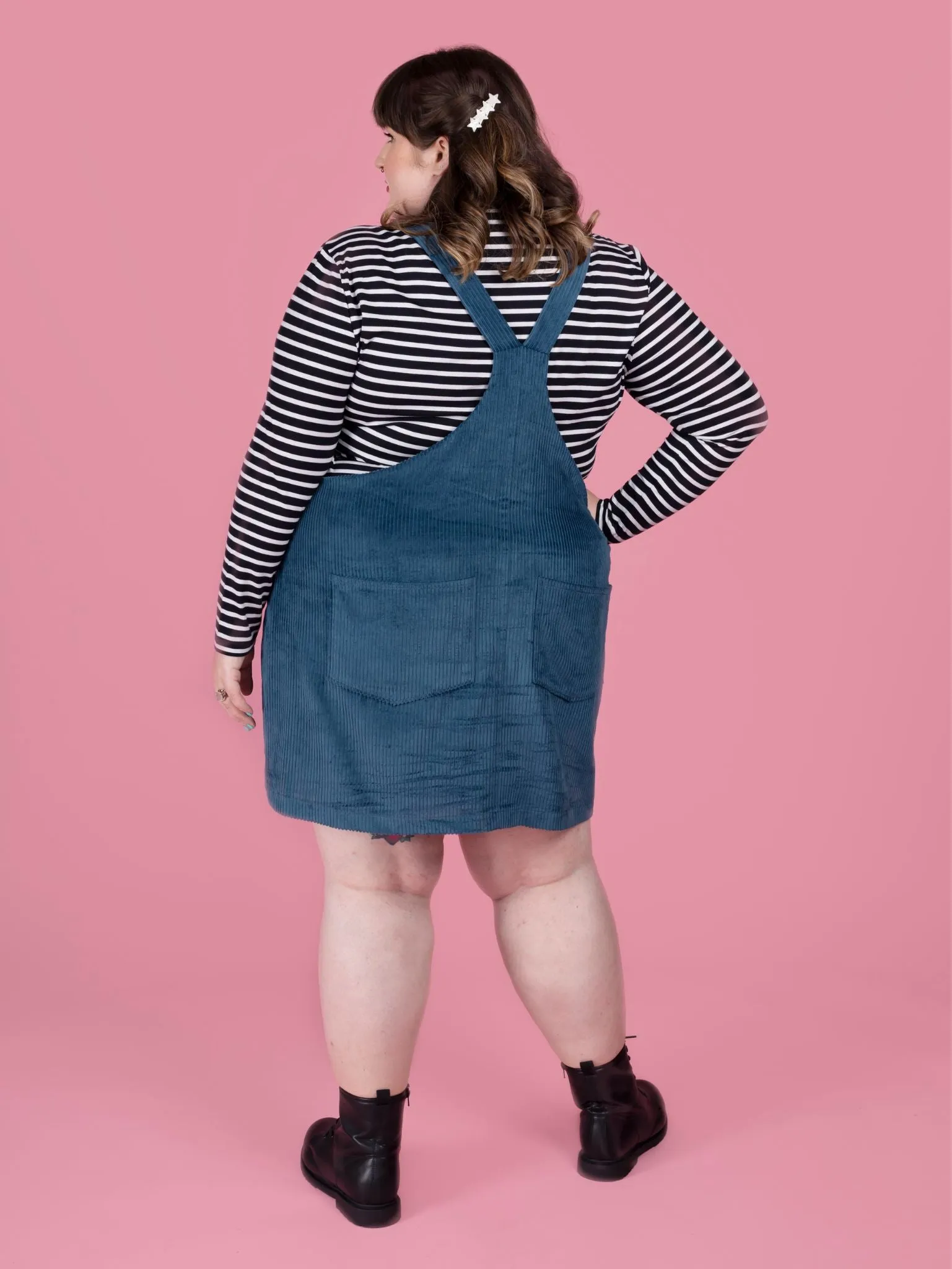 Cleo Pinafore   Dungaree Dress