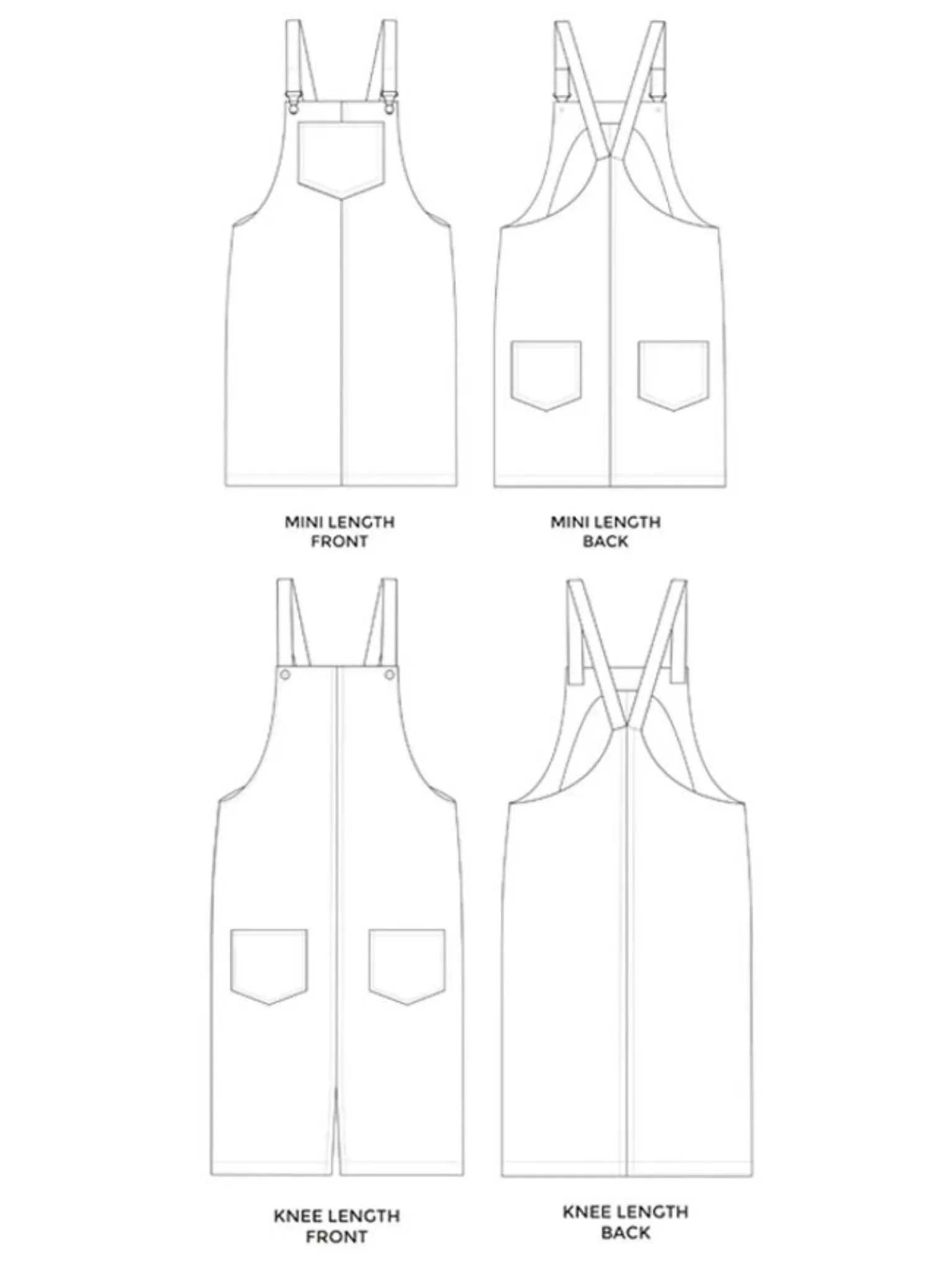 Cleo Pinafore   Dungaree Dress