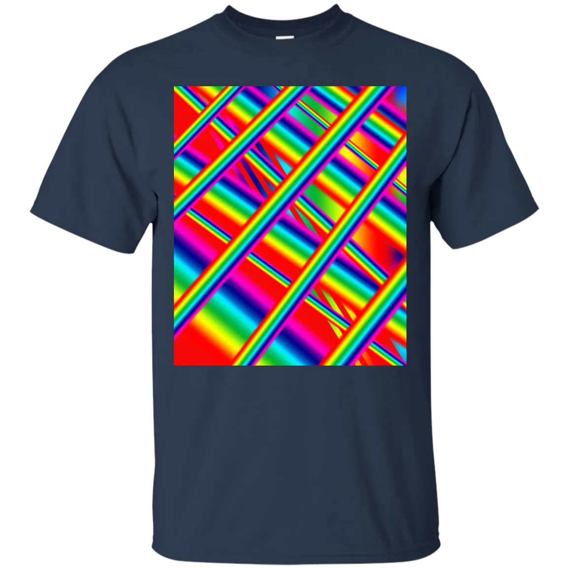 Colorful prism 3D rainbow abstract art T-Shirt T-Shirt