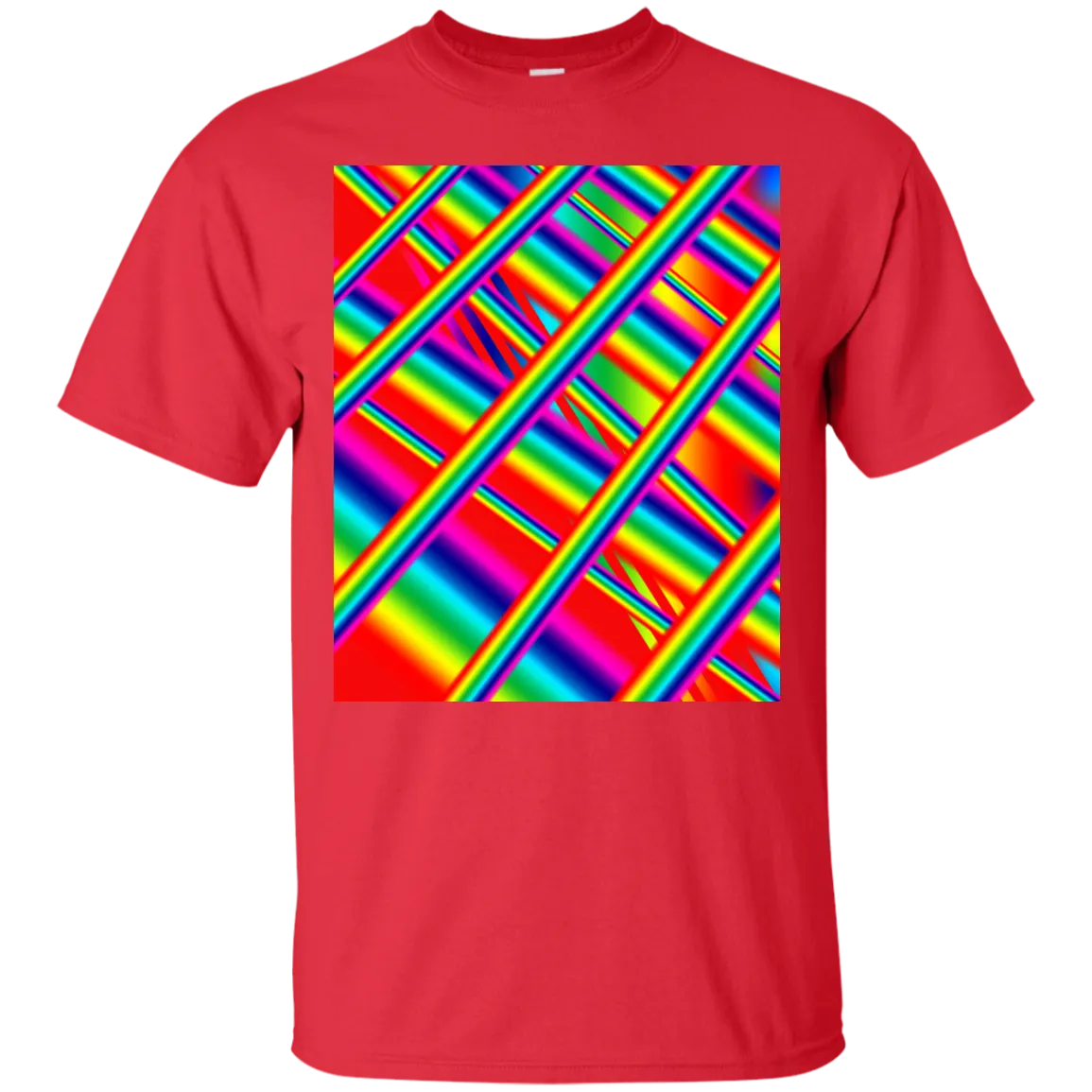 Colorful prism 3D rainbow abstract art T-Shirt T-Shirt