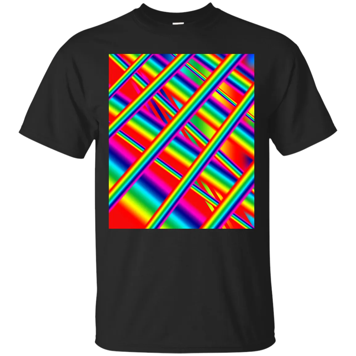 Colorful prism 3D rainbow abstract art T-Shirt T-Shirt