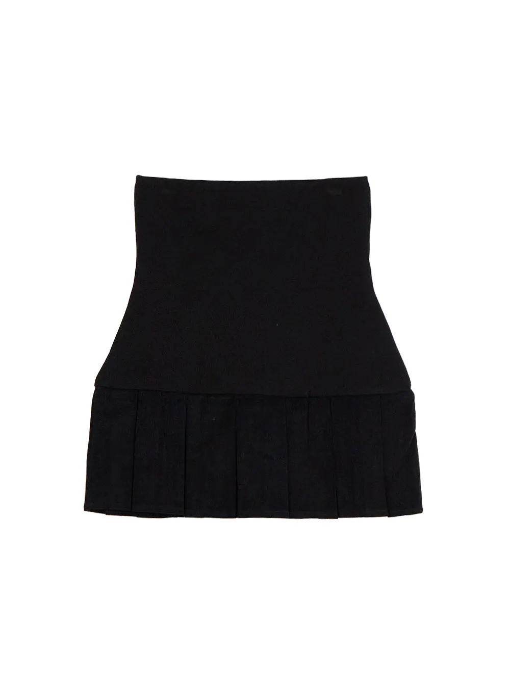 Cotton Pleated Mini Skirt CN425